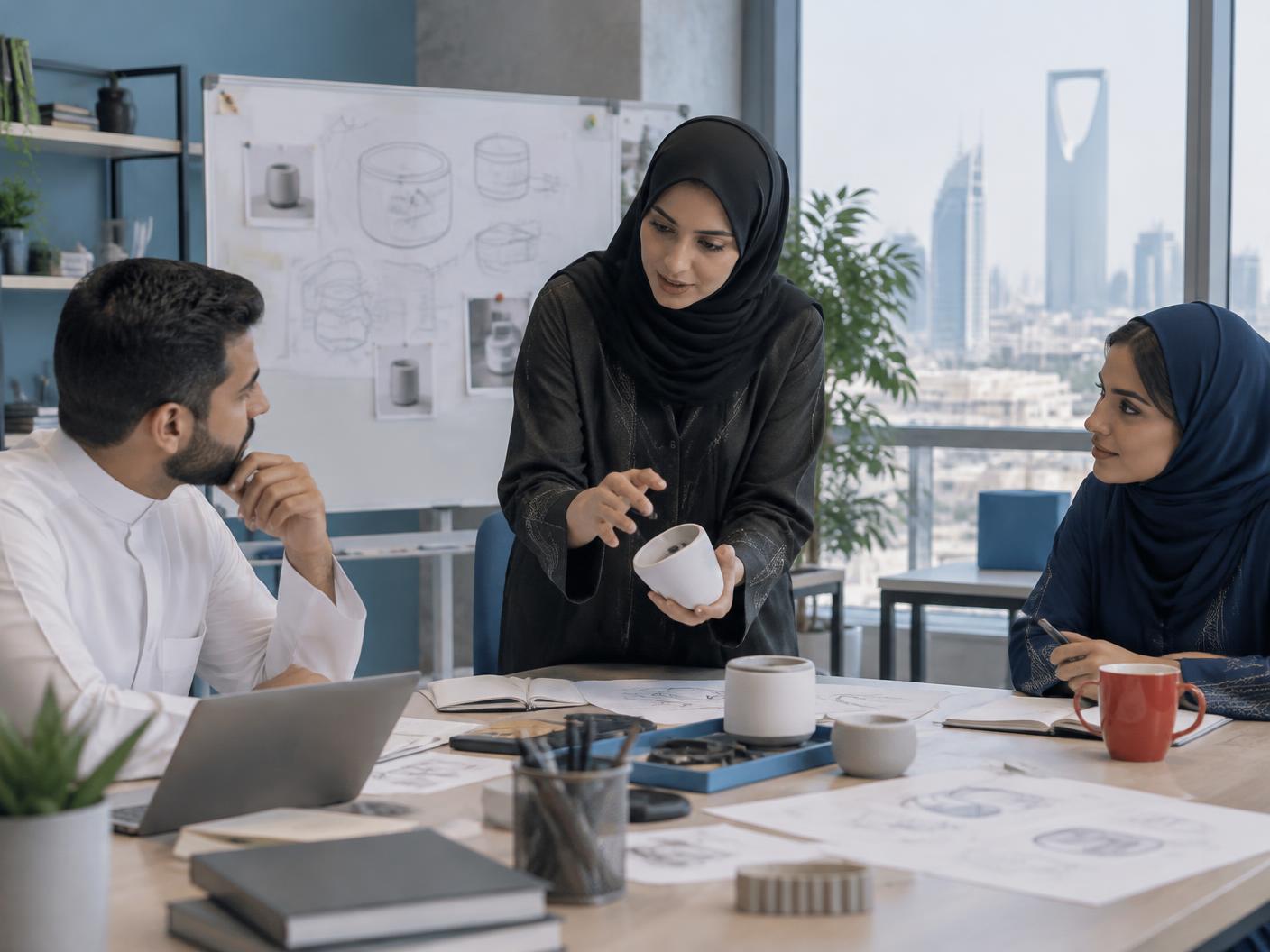 رائدة أعمال سعودية تقود ورشة لتطوير منتج